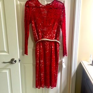 Women’s red dress